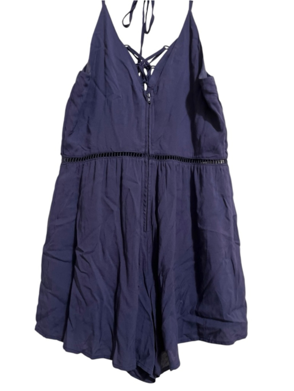 EUC Women's Blue Rain Navy Romper M - Picture 4 of 6